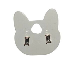 Small Gold Crystal Stud Earrings